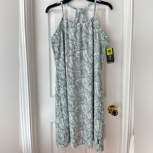 Eddie Bauer Harmony Halter Dress Outdoor Athletic Shelf Bra Thyme Simple Palm L